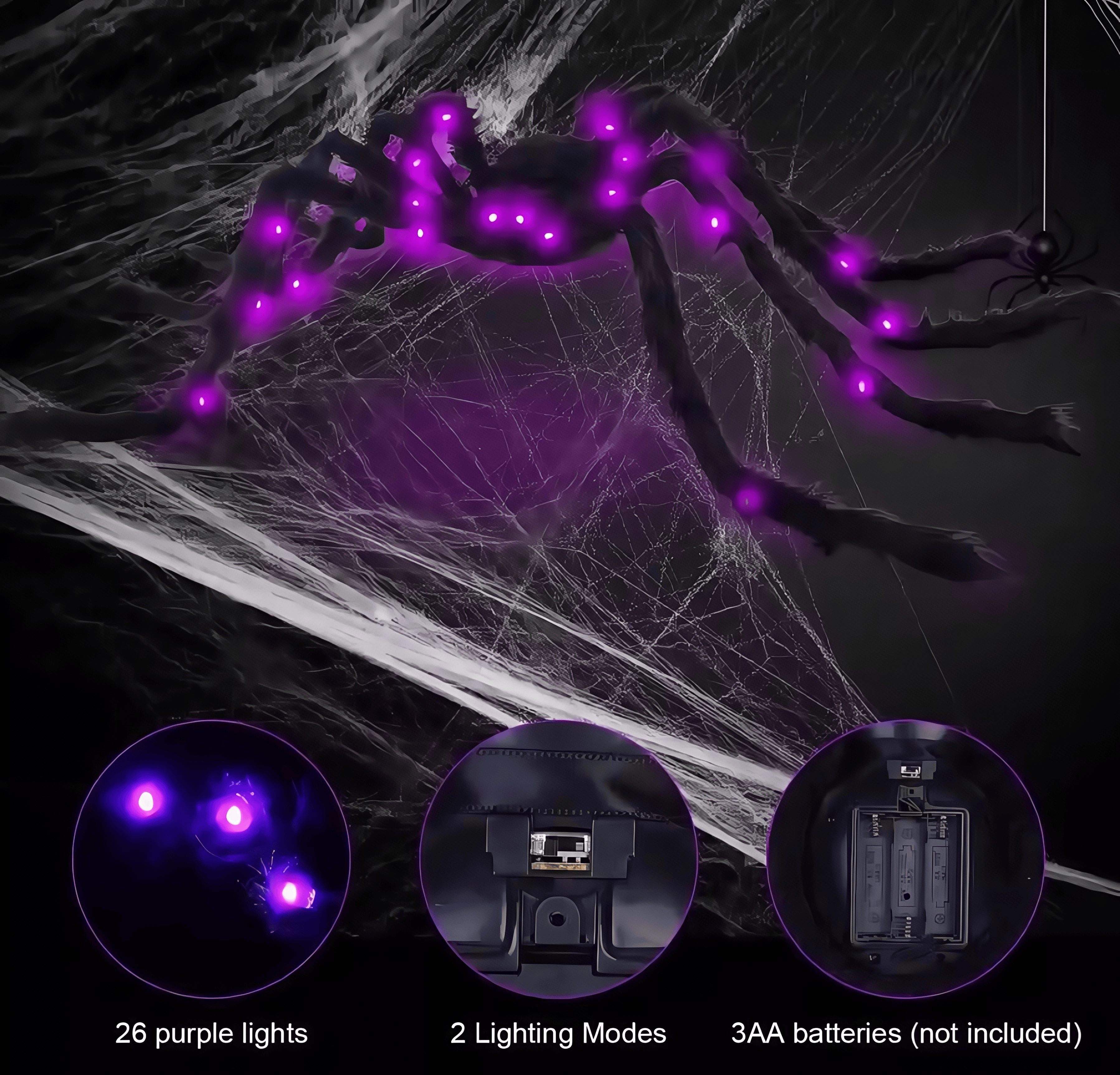 Halloween Glowing Spider