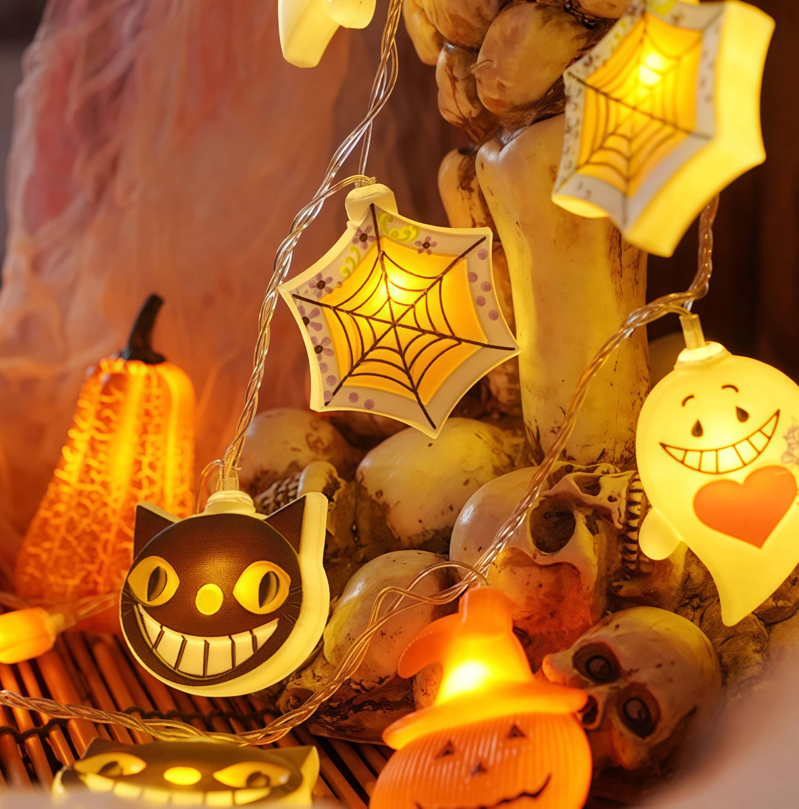 Halloween Pumpkin Lantern Toy Skull String Lights