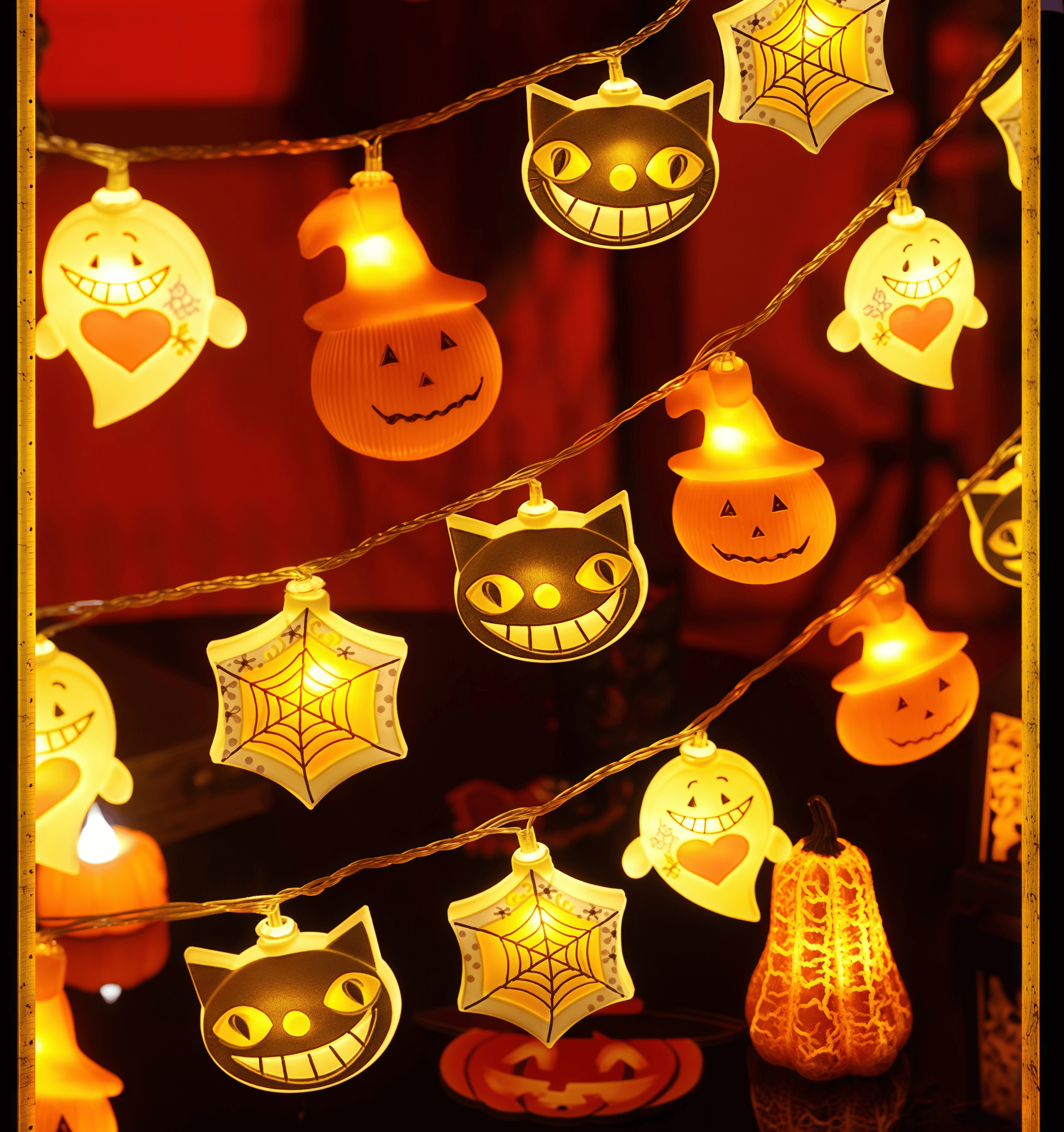 Halloween Pumpkin Lantern Toy Skull String Lights
