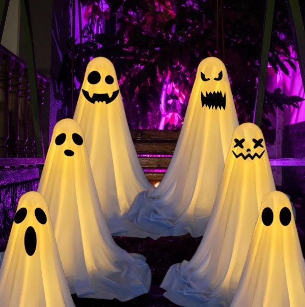 Halloween decorations - Ghost figurine set