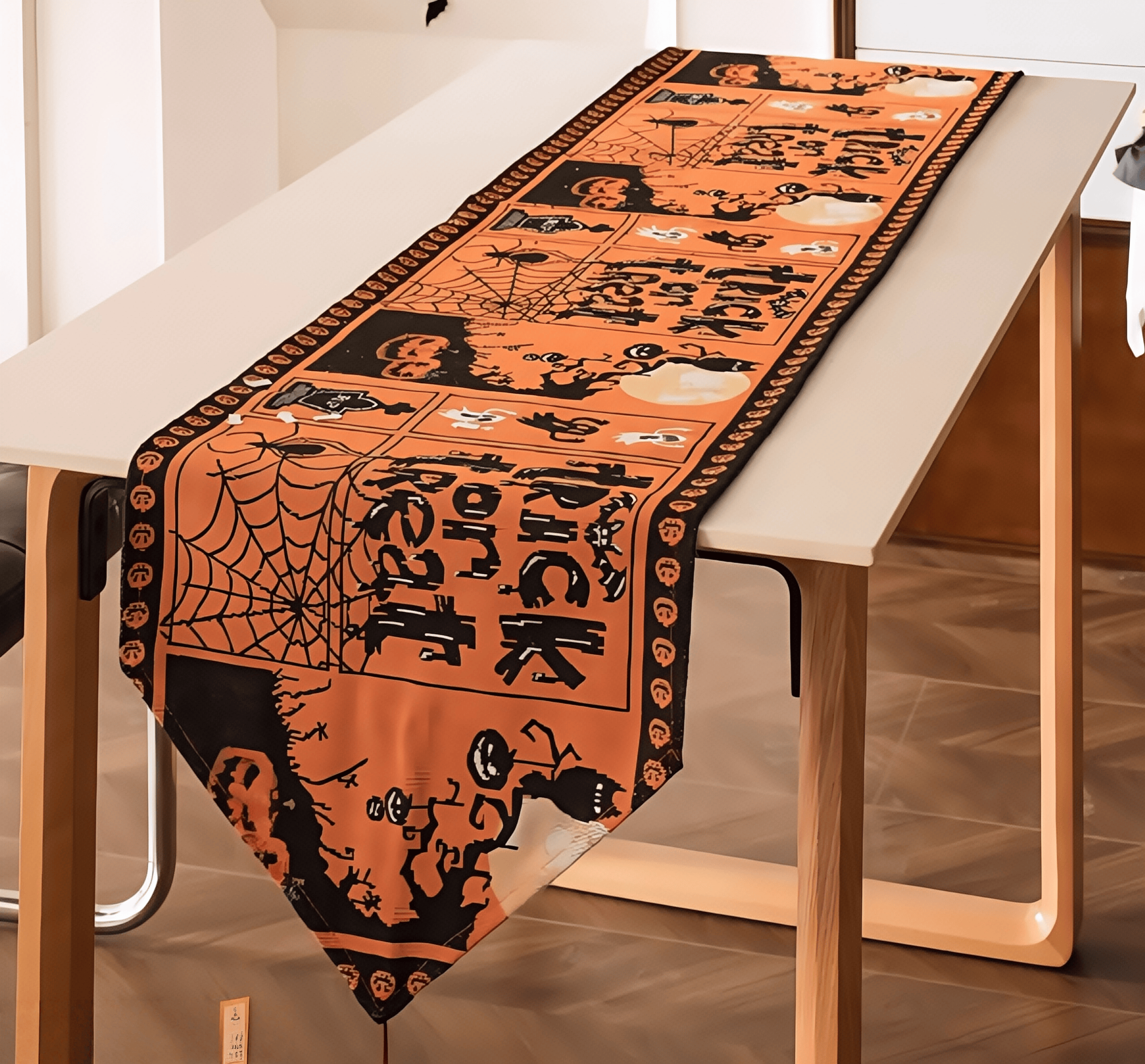 Halloween night pumpkin lantern themed tablecloth