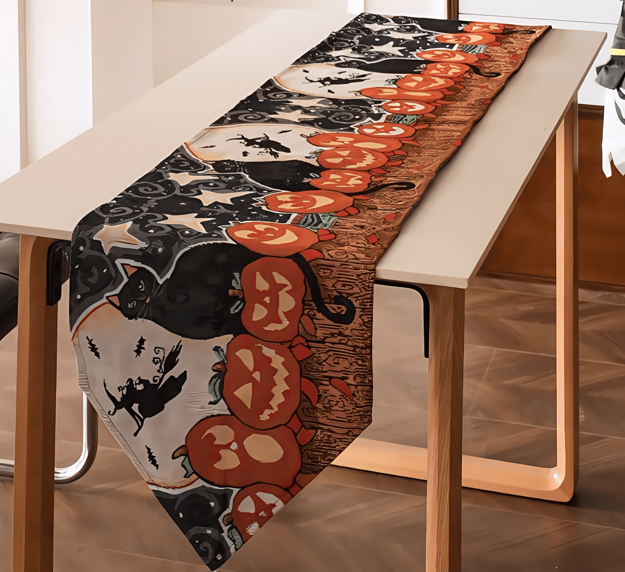 Halloween night pumpkin lantern themed tablecloth
