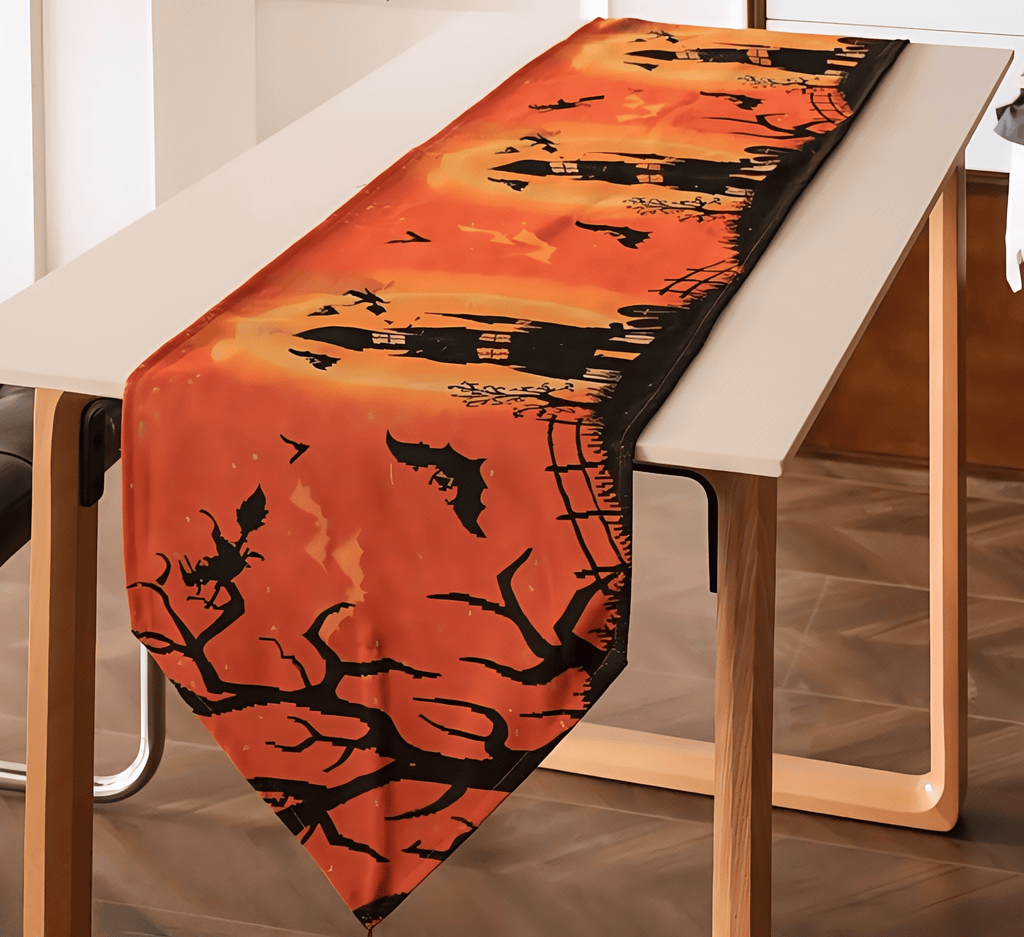 Halloween night pumpkin lantern themed tablecloth