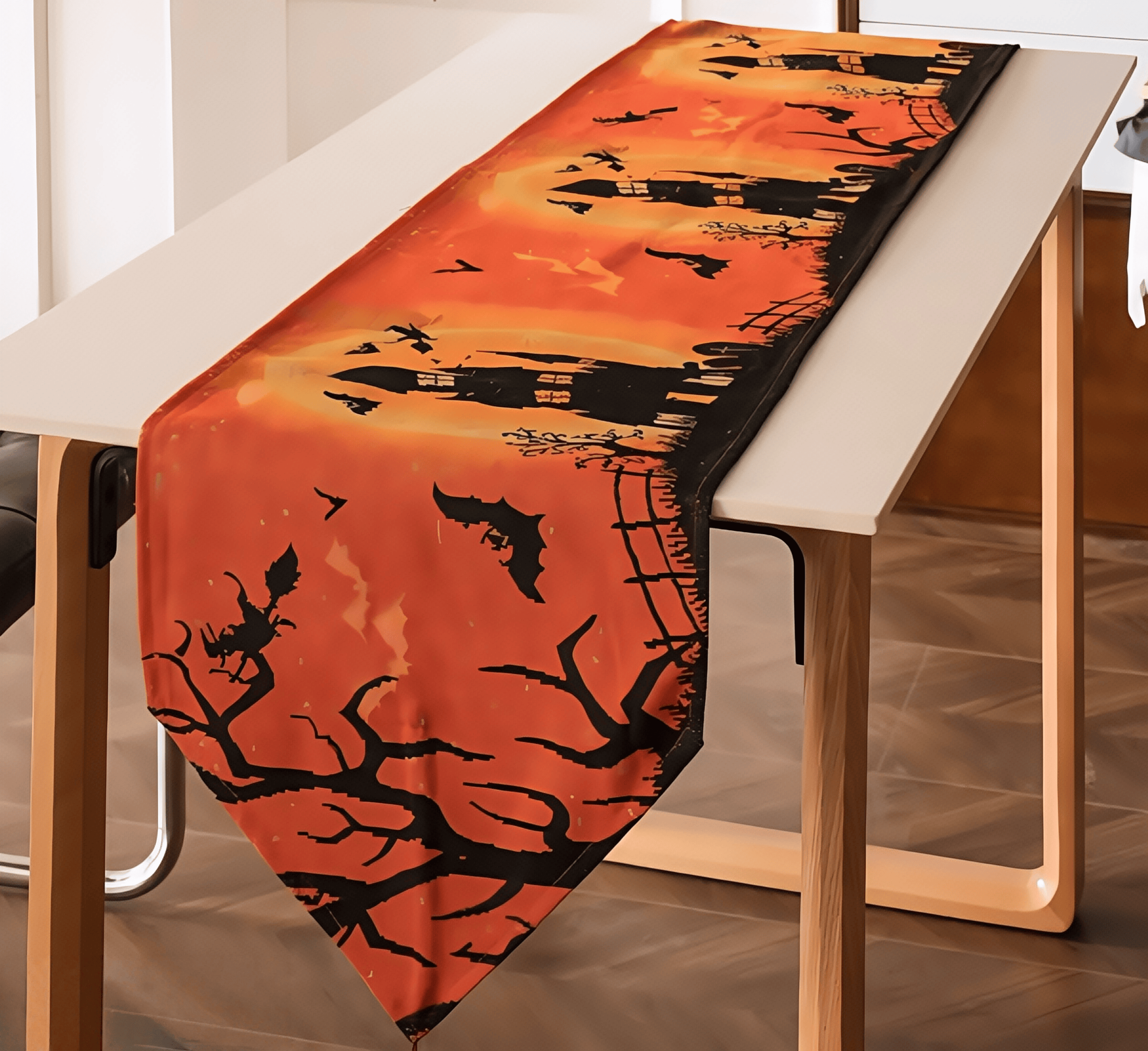 Halloween night pumpkin lantern themed tablecloth