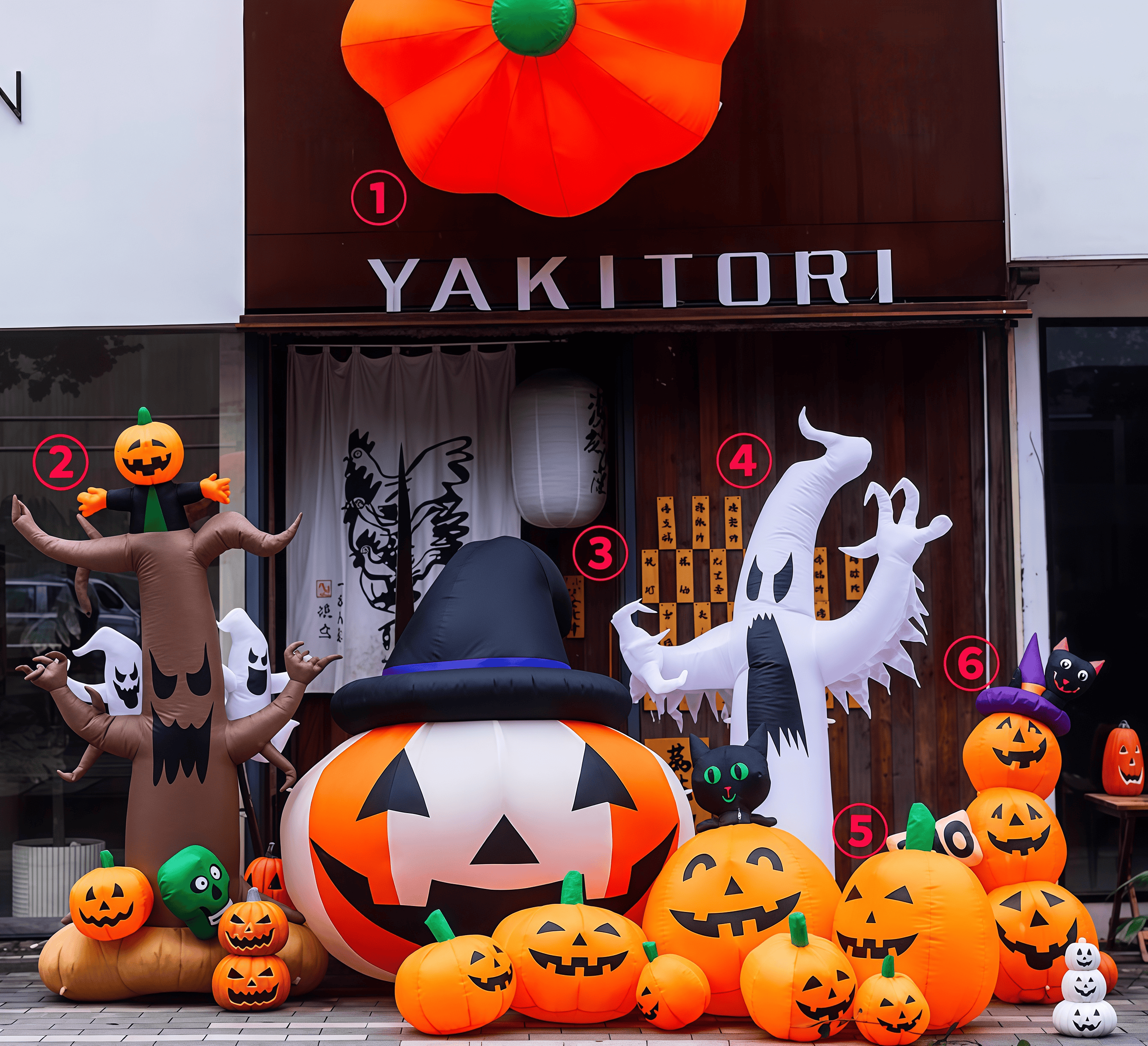 Halloween decoration inflatable model